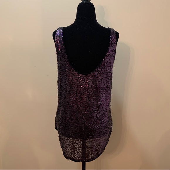 Talula Women’s Gloria Sleeveless Sequin Top Purple - Picture 3 of 9